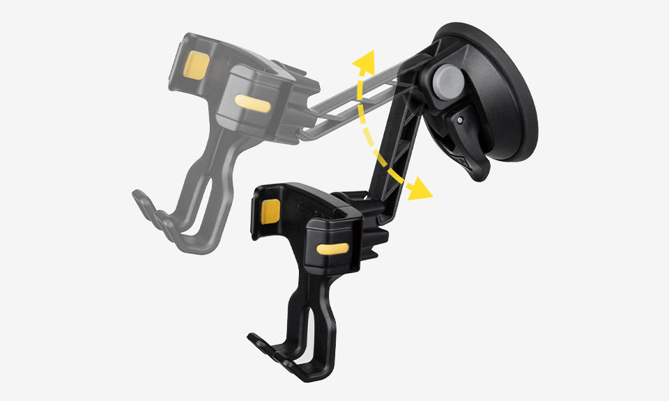 Topeak Omni Carmount 15800057 - Supporto Universale Per Smartphone In Auto Con Ventosa, Nero